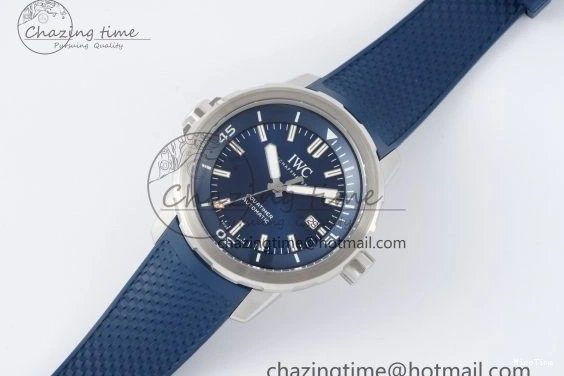 MIROTIME 0501 WellDesigned Aquatimer Automatic SS RSF 1:1 Best Edition Blue Dial on Blue Rubber Strap A 7057